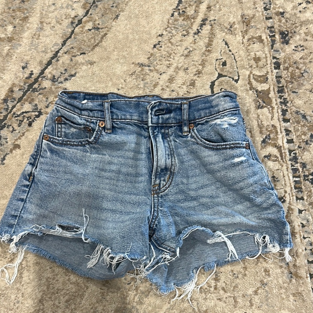 Distressed Denim Shorts
